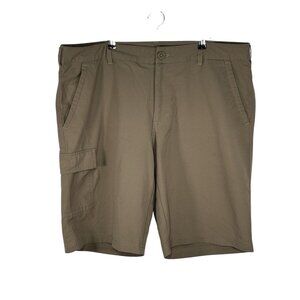 Columbia Omni Shade Mens Cargo Shorts Nylon Brown Size 40W 11L
